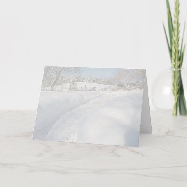 Cartes Pour Fêtes Annuelles Le pays des merveilles d'hiver (Devant)