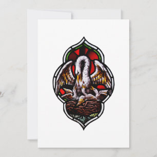 Cartes Pour Fêtes Annuelles Le Pélican dans sa Piété Symbole eucharistique