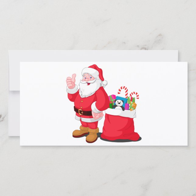 Cartes Pour Fêtes Annuelles Le père noël (Devant)