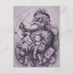 Cartes Pour Fêtes Annuelles Le père noël