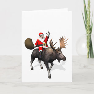 Cartes Pour Fêtes Annuelles Le Père Noël À L'Oie