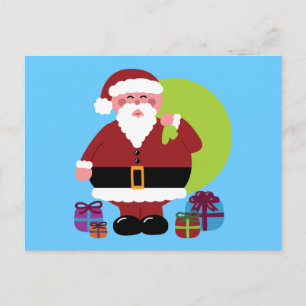 Cartes Pour Fêtes Annuelles Le Père Noël avec des présents