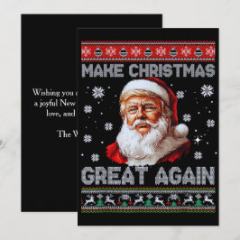 Cartes Pour Fêtes Annuelles Le Père Noël de Trump rend Noël magnifique
