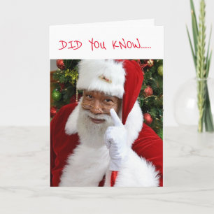 CARTES POUR FÊTES ANNUELLES LE PÈRE NOËL DIT QUE LES PERSONNES SPÉCIALES ONT D