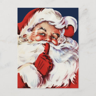 Cartes Pour Fêtes Annuelles Le Père Noël dit SH-H-H