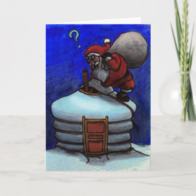 Cartes Pour Fêtes Annuelles Le père noël en Mongolie (Devant)