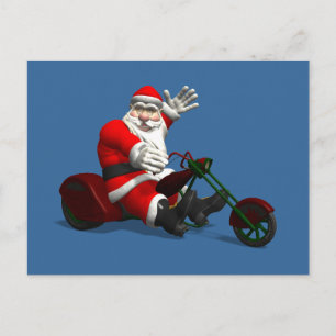 Cartes Pour Fêtes Annuelles Le Père Noël En Voyage