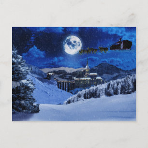 Cartes Pour Fêtes Annuelles Le père noël et le Pôle Nord