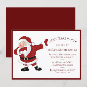 Cartes Pour Fêtes Annuelles Le Père Noël Rouge  Fun Holiday XMAS Humour