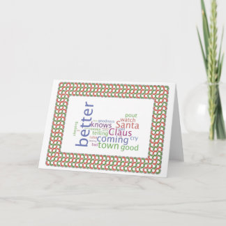 Cartes Pour Fêtes Annuelles Le père noël vient à la ville
