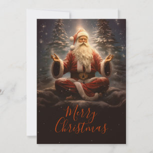 Cartes Pour Fêtes Annuelles Le Père Noël Yoga