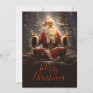 Cartes Pour Fêtes Annuelles Le Père Noël Yoga