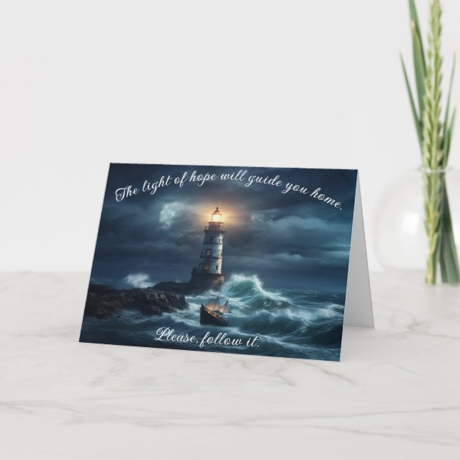 Cartes Pour Fêtes Annuelles Le phare de l'espoir (Devant)