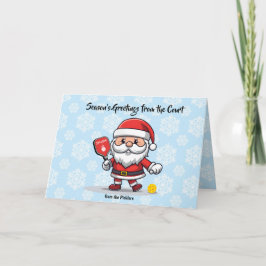 Cartes Pour Fêtes Annuelles Le pickball de Noël Père Noël