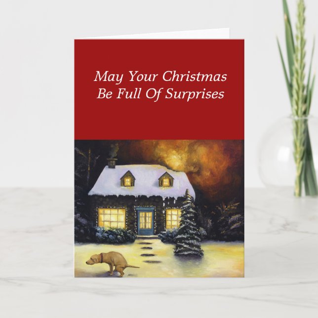 Cartes Pour Fêtes Annuelles Le pire cauchemar de Kinkade (Devant)