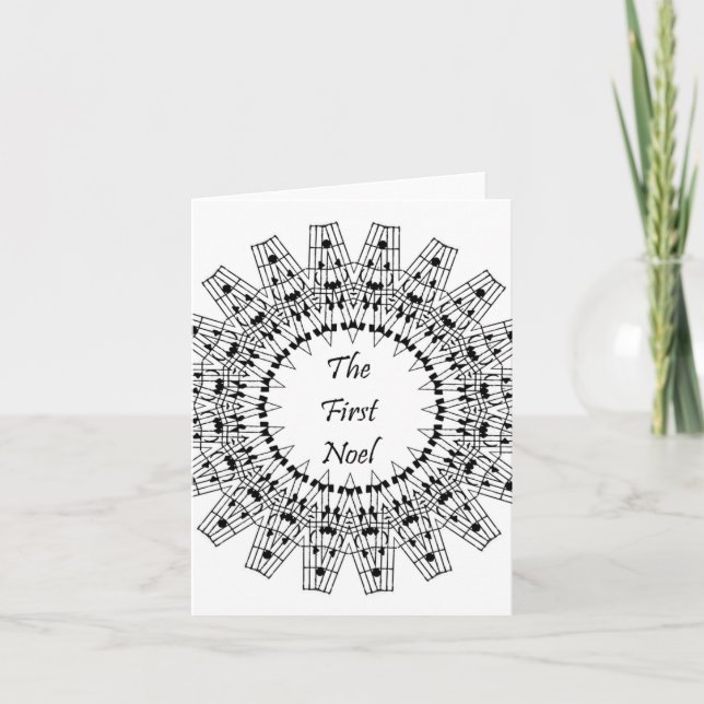 Cartes Pour Fêtes Annuelles Le premier Noel (Devant)