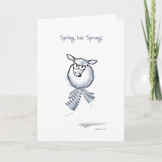 Cartes Pour Fêtes Annuelles Le printemps a Sprung ! (Devant)