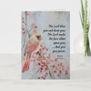 Cartes Pour Fêtes Annuelles Le Seigneur Vous Bénit Noël Inspirant