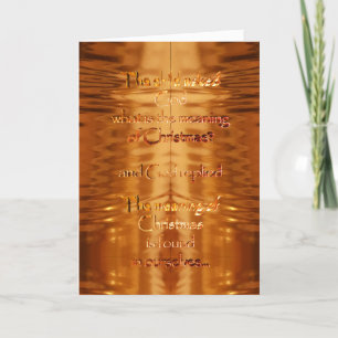 Cartes Pour Fêtes Annuelles Le sens de Noël Inspirational Christian