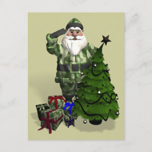 Cartes Pour Fêtes Annuelles Le sergent Santa Claus