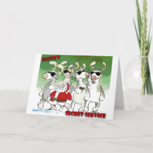 Cartes Pour Fêtes Annuelles Le service secret de Père Noël