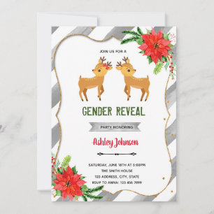 Cartes Pour Fêtes Annuelles Le sexe de Noël révèle l'invitation