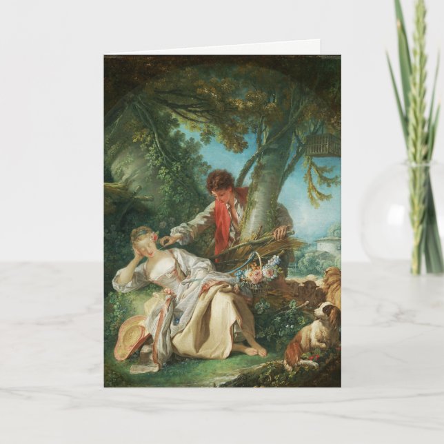 Cartes Pour Fêtes Annuelles Le sommeil interrompu par François Boucher (Devant)