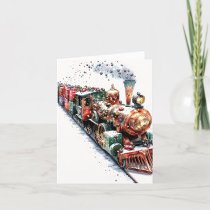 Cartes Pour Fêtes Annuelles Le Traineau du Père Noël