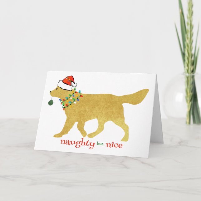 Cartes Pour Fêtes Annuelles Le triplé d'or de Noël, coquin (Devant)