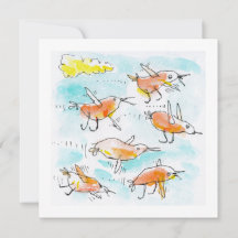 Le troupeau des petits oiseaux