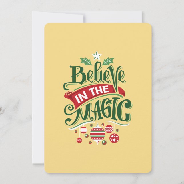 Cartes Pour Fêtes Annuelles Le Typographe du Magic Christmas (Devant)