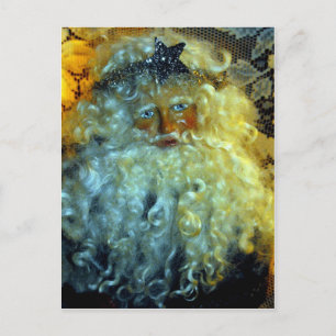 Cartes Pour Fêtes Annuelles Le visage de Père Noël