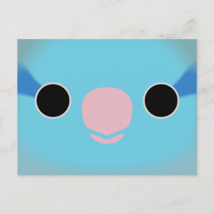 Cartes Pour Fêtes Annuelles Le visage d'un perroquet bleu du Pacifique