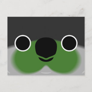 Cartes Pour Fêtes Annuelles Le visage d'une perruque verte