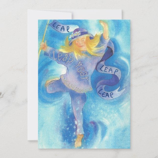 Cartes Pour Fêtes Annuelles Leap Year Ribbon Dancer (Devant)