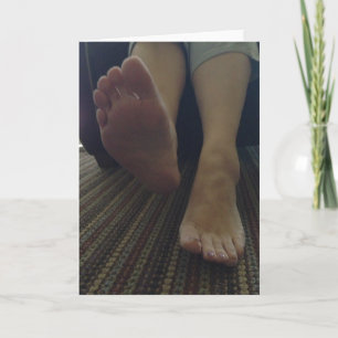 CARTES POUR FÊTES ANNUELLES LÉCHEZ MES PIEDS, VALENTINE !