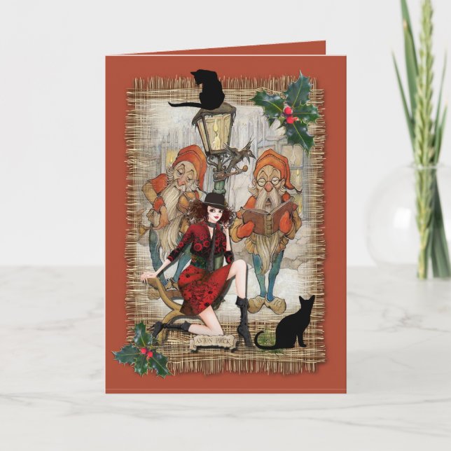 Cartes Pour Fêtes Annuelles Lectures de Noël (Devant)