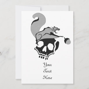 Cartes Pour Fêtes Annuelles L'écureuil mort gris qui a faim