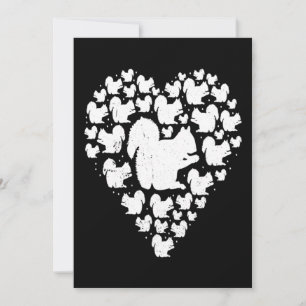 Cartes Pour Fêtes Annuelles L'écureuil Saint-Valentin Cadeau pour lui Son coeu