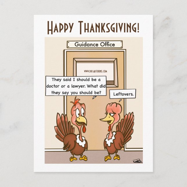 Cartes Pour Fêtes Annuelles Leftoto Thanksgiving (Devant)