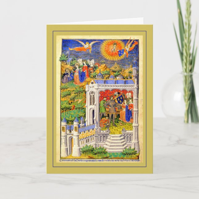 Cartes Pour Fêtes Annuelles Legend of the French Gold Fleur (Devant)