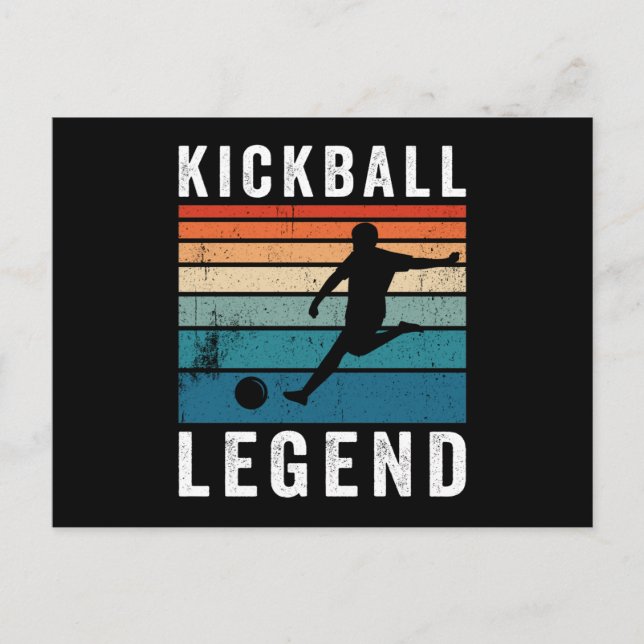 Cartes Pour Fêtes Annuelles Légende du Kickball (Devant)