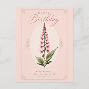Cartes Pour Fêtes Annuelles L'élégance de la floraison de la digitale