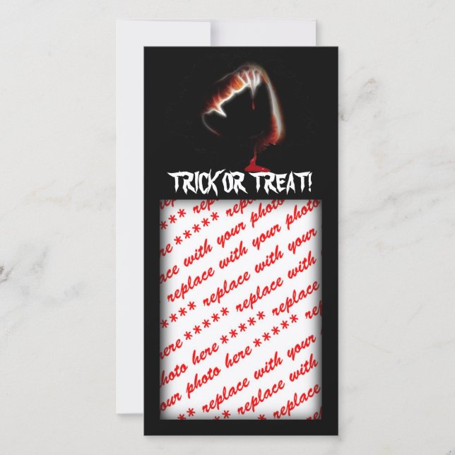 Cartes Pour Fêtes Annuelles L'embrasement de la mort d'un vampire (Devant)