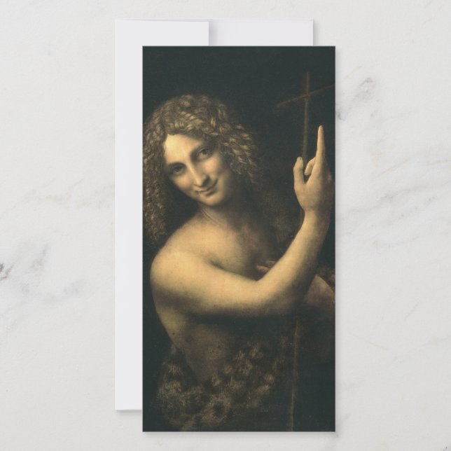 Cartes Pour Fêtes Annuelles Léonard de Vinci - Saint Jean Baptiste (Devant)