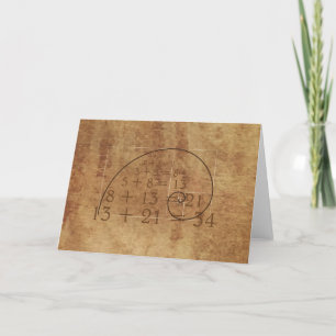 Cartes Pour Fêtes Annuelles Leonardo da Vinci. Golden Ratio. La Coupe d'or