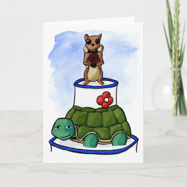 Cartes Pour Fêtes Annuelles L'épousez, blanc, et bleu (Devant)