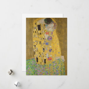 Cartes Pour Fêtes Annuelles Les amoureux embrasser Embrace par Gustav Klimt