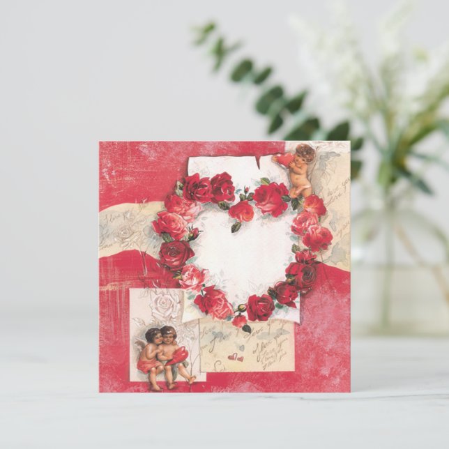 Cartes Pour Fêtes Annuelles Les anges de l'amour (Debout devant)