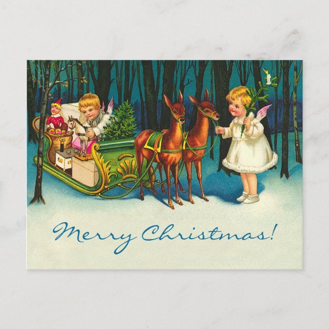 Cartes Pour Fêtes Annuelles Les anges sur le chemin (Devant)